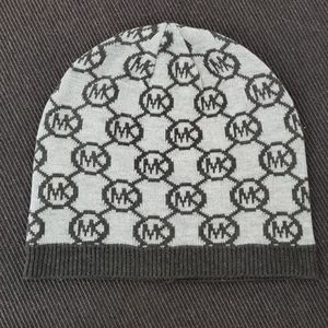 Michael Kors circle logo beanie hat